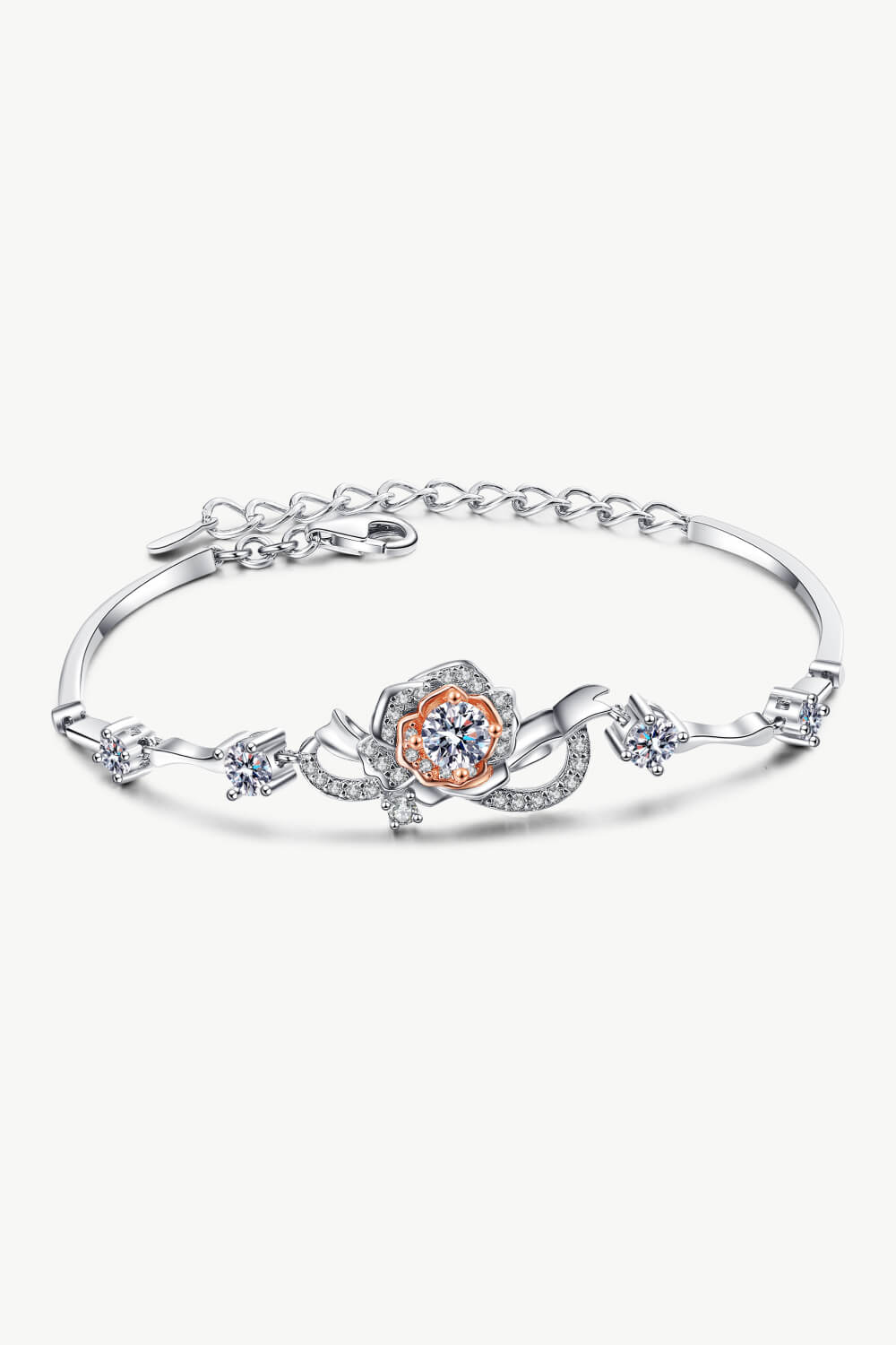 Pure Grace Moissanite Sterling Bracelet - Shine Diamond