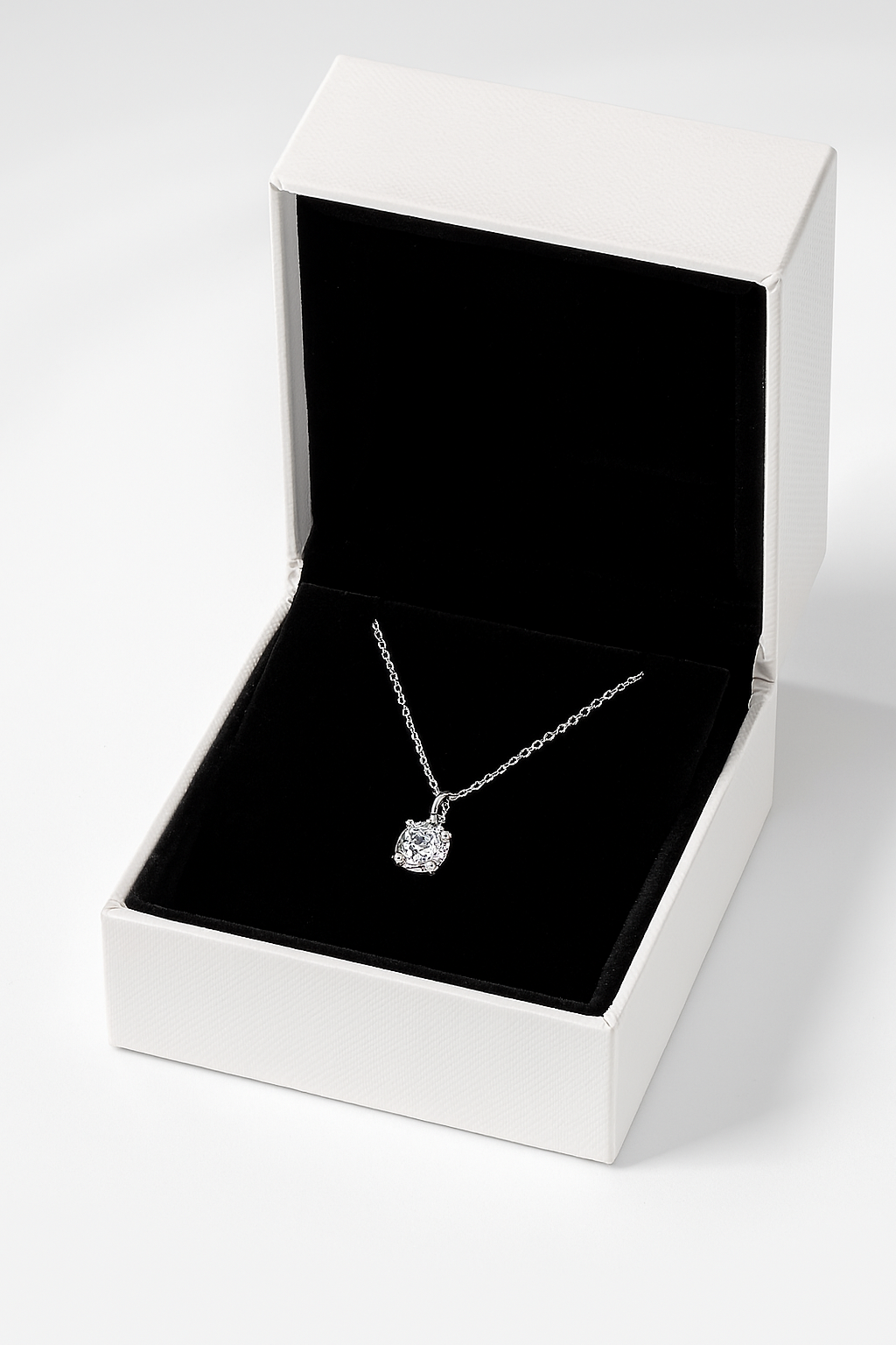 1 Carat Moissanite 925 Sterling Silver Necklace