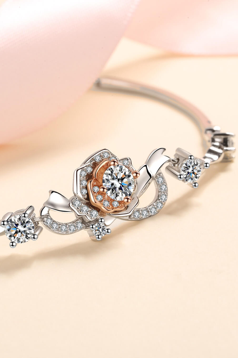 Pure Grace Moissanite Sterling Bracelet - Shine Diamond