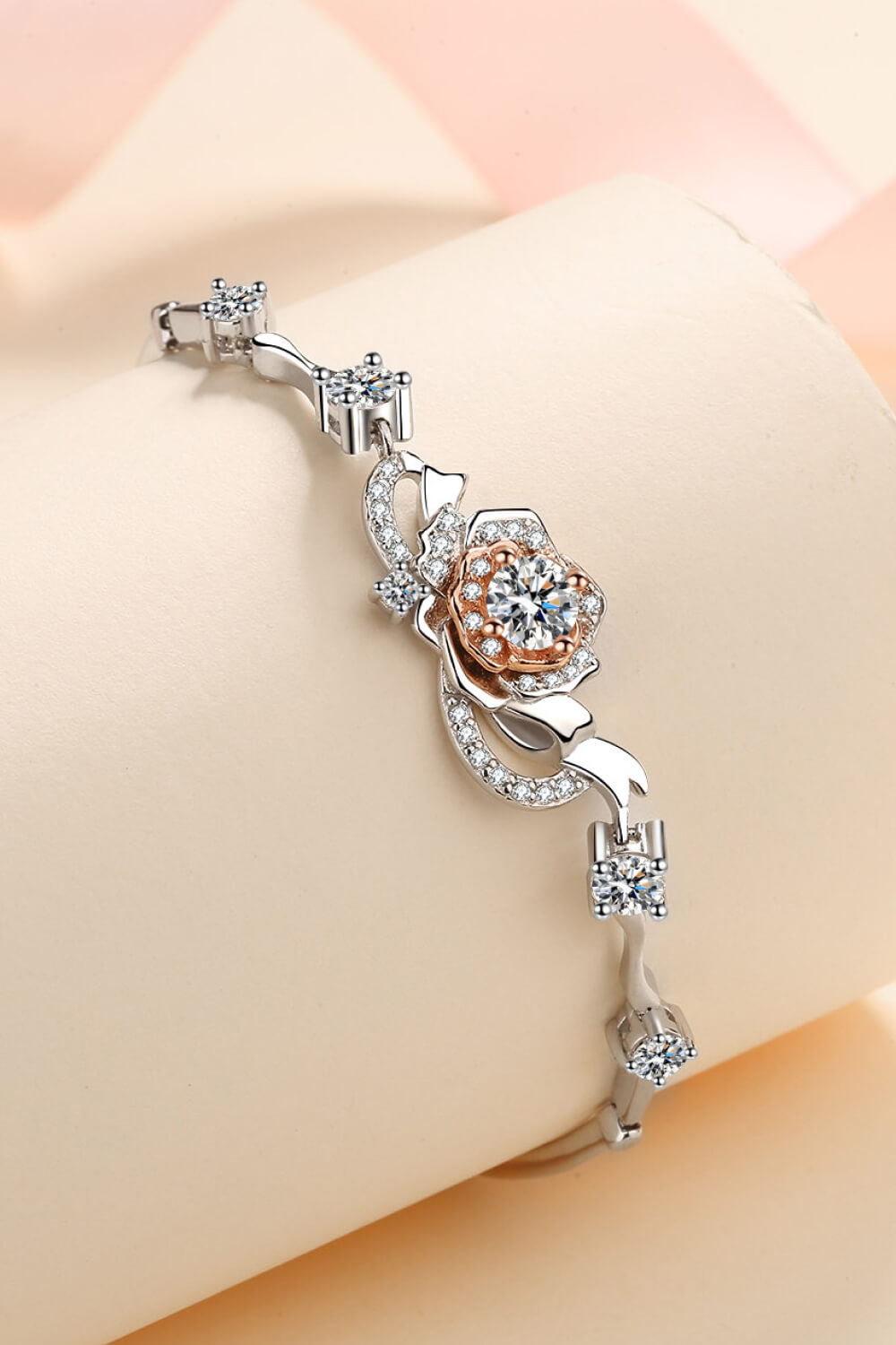 Pure Grace Moissanite Sterling Bracelet - Shine Diamond