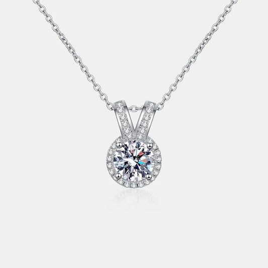 Regal Whisper Moissanite Pendant - Shine Diamond