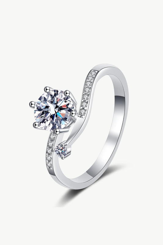 The On My Mind Ring – Moissanite & Sterling Silver - Shine Diamond