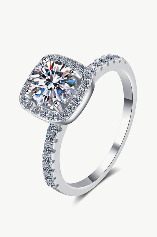 Square Moissanite Ring - Shine Diamond