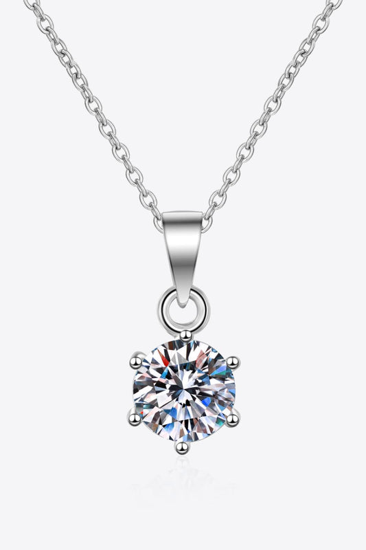 Halo Whisper Pendant - Shine Diamond sterling silver moissanite jewelry